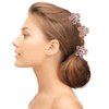 QXUJI 10PCS Rhinestone Hair Claw Jaw Clips, Crystal Metal No-slip Hair Grip Clamps, Mini Butterfly Bangs Clip Bow Hair Claw Gripper, for Women Girls Hair Pins
