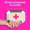 BLINGSTING First-Aid Clutch Kit - Compact Travel Case with 75 Safety Essentials First Aid Items - Rose Gold