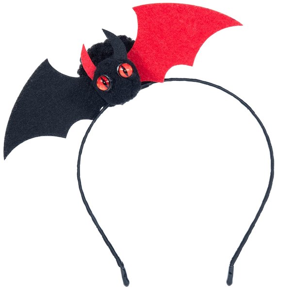 Beviliu Bat Ears Headband Halloween Headband - Bat Wings for Party Cosplay Halloween Costume Devil Horns Headband Bat Costume Washing Makeup Fashion Headband