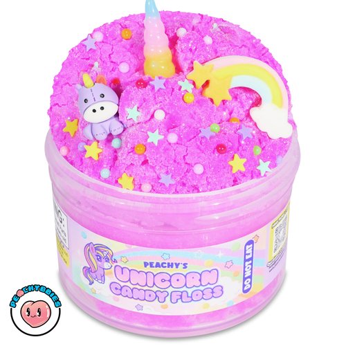 Peachybbies Slime 4-Pack Fantasy Bundle, Unicorn Candy Floss, Mermaid's Ball, Angel Axolotl, Magical Kitty Fur, Includes Slime Activator, Easter Basket Stuffers, Sensory Toys for Kids, Made in USA