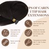GOO GOO I Tip Hair Extensions Real Human Hair, 16inch 50g 100S, Cold Fusion I Tip Hair Extensions, Invisible Remy Hair Extensions, #2 Dark Brown