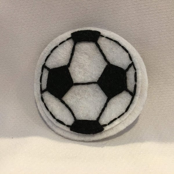 Felt Soccer Ball Hair Clip Soccer Feltie Soccer Fan