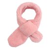 JANGANNSA Fleece Boys Girls Scarf Warm Winter Autumn Kids Collar Scarf Neck Warmer Children Scarf 1-6Y (Pink Cross)