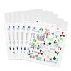 3dRose Greeting Cards - Cute Eco-Friendly Earth Day Environment Doodles Environmentalist Design - 6 Pack - Floral and Nature Designs
