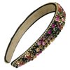 Numblartd Handmade Luxury Wide-edge Sparkle Crystal Rhinestone Headband Hair Hoop Band - Women Lady Fashion Comfortable Hair-Band Headwear Hair Accessories for Wedding and Party (Colorful)