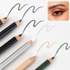 UOCK Eyeliner - 6 shades of eyeliner set: Natural Matte, Long-lasting, Waterproof Eyeliner, Eye Makeup, Eyebrow Pencil (White, Plesh color, Olive Green, Honey Brown, Punk Dark Blue, Black.)
