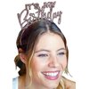 RhinestoneSash Birthday Tiaras UNISEX - Black Multi Sparkle Its My Birthday Headband - Birthday Gifts for Women, Over the Hill Birthday Tiara, Birthday Party Supplies, Decorations (MyBday) BlkMulti