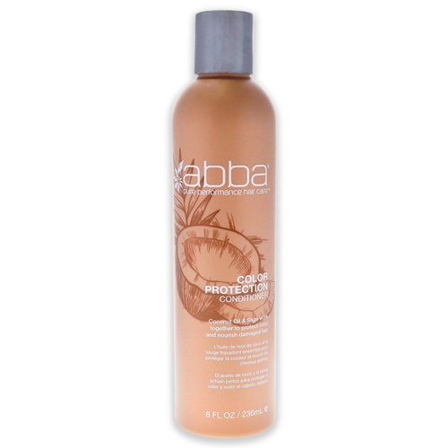ABBA Color Protection Conditioner, Coconut Oil & Sage, 8 Fl Oz (Pack of 1)