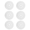 50pcs Eyelash Glue Pallet Disposable Eyelash Glue Holder Transparent Plastic Eye Lash Extension Glue Stand Pad 4.8cm