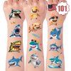 101+ Shark Temporary Tattoos – Waterproof Fake Tattoos for Kids, Girls, Boys, Teens & Adults – Ideal for Birthday Parties & Decorations