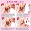 ELAIMEI Press on Nail Remover, 60ml Glue Remove Off for False Nails, Nail Glue Remover, Easy Remove Quick Solid Glue Remover, Acetone Free and Odorless Not for Uv Gel or Gel Nail Polish