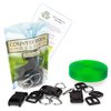 Country Brook Design Easy DIY Dog Collar Kit for (10) 1 Inch Collars with Nylon Webbing, D-Rings, Triglides and Buckles (Hot Lime Green)