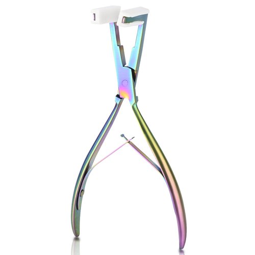 EHDIS Tape in Hair Extensions Pliers Stainless Steel Flat Surface Extensions Tape Sealing Clamp Pliers Hair Styling Tool