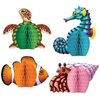 Beistle Sea Creatures Honeycomb Party Decorations - Pack of 3