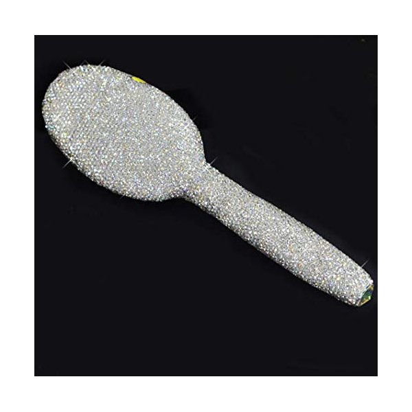 Bestbling Bling Smooth and Detangle Hair Brush for Women, Girl, Wet/Dry Hair Massaging (Silver01)