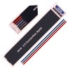 Morning glory 2.0 mm Lead Holder Pen Mechanical Pencil for Draft Drawing,Carpenter,Crafting, Art Sketching Sharpener (Pack of 3 Pens) + (2.0mm Lead 1 Tube-Red 4+Blue 4 + Black 4=12) Box packing