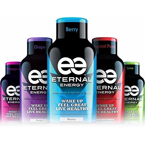 Eternal Energy shot GRAPE flavor 2oz - 12 Pack - Vitamin B, Vitamin C, Amino Acids, Antioxidants, Caffeine, Quercetin, Taurine, Green Tee