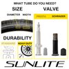Sunlite Thorn Resistant Bicycle Tube 27 x 1-1/4 (700 x 30-35) SCHRADER valve