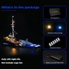 Rorliny LED Lighting Kit Compatible with Lego Jaws 21350(No Lego Models), Creative Light for Lego 21350 Set-RC Version Light