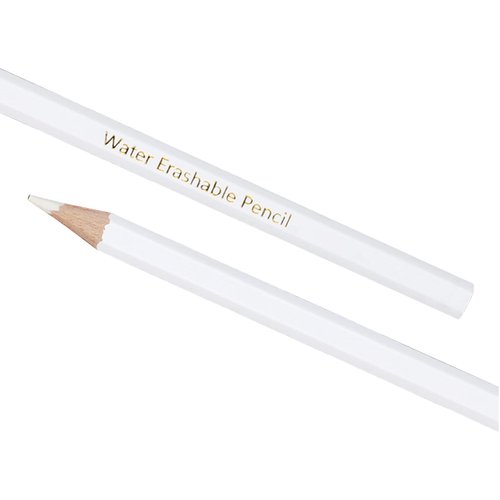 12 PCS Sewing Marking Pencils Water Soluble Tailor's Chalk for Fabric Clothing Cutting Wood-cased Pencil(White)