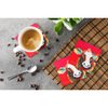 Carolines Treasures Cow Caught Red Handed Foam Coaster Set of 4 3 1/2 x 3 1/2 multicolor
