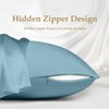 INSSL Silk Pillowcase for Women, Mulberry Silk Pillowcase for Hair and Skin and Stay Comfortable and Breathable During Sleep Silk Pillow Cases (Blue Gray,Standard)