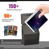 RISOU 6 Pack MTG Card Deck Box Compatible with Magic The Gathering Card,TCG Card,OCG Card and Standard Size Card Game.Deck Box Holds 150+ Cards(NO CARDS),Black