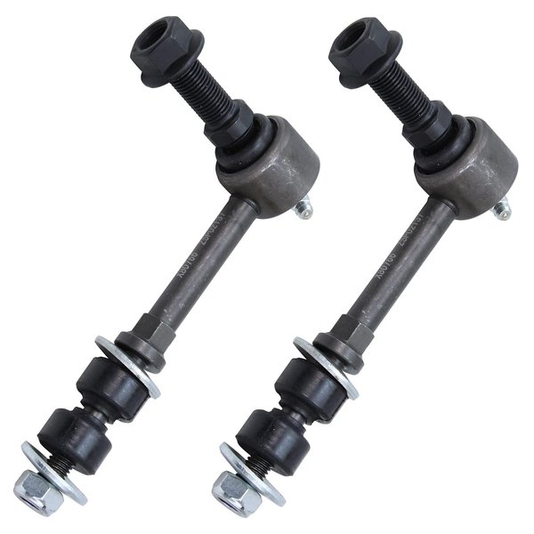 Detroit Axle - 4WD Front Sway Bars for 2006-2009 Dodge Ram 2500 3500 [8-Lug], 2 Stabilizer Sway Bar End Links 2007 2008 Replacement