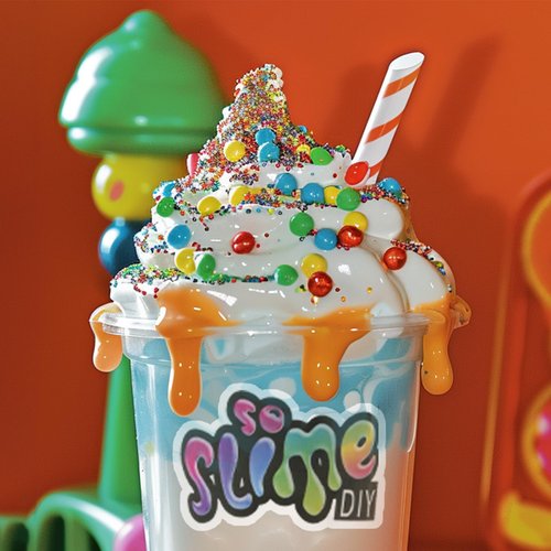 Shake Slime Making Kit for Kids Girls Boys, DIY Ice Cream Slime Kit for Girls 8-12, Make Your Own Slime Kit with Soft&Butter Slime Fluffy Slime