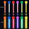 FZR Legend 24 Paw Party Favors Glow Sticks for Kids, 4 Inch Paw Print Glow Sticks Glow in the Dark Party Supplies Patrol Goodie Bags Stuffers Pet Dog Puppy Pals Cat Birthday Decorations
