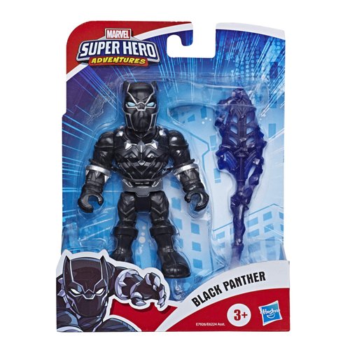 Playskool Heroes Super Hero Adventures Mega Mini Black Panther Action Figure for 3 years old