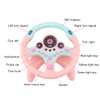 XHSP Steering Wheel Toy with Lights Music, Simulated Driving for Toddlers Pretend Play Toy Adsorption Driving Wheel for Kids (Style 2)