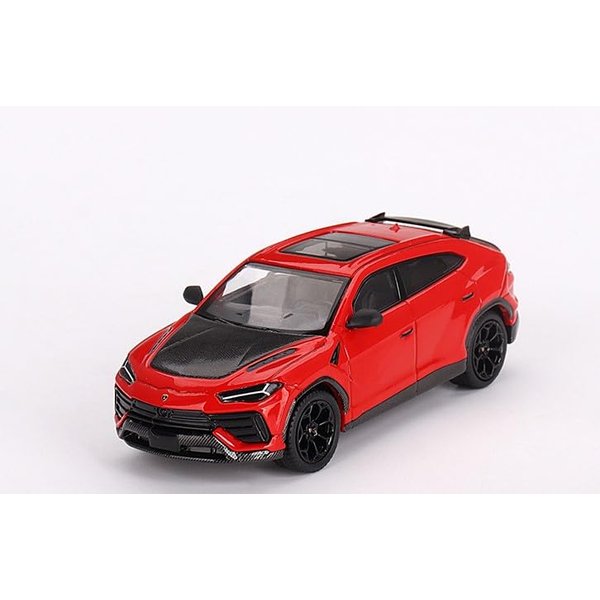 True Scale Miniatures Model Car Compatible with Lamborghini Urus Performante Rosso Mars Red 1/64 Diecast Model Car MGT00657