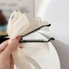 2Pcs Big Bow Banana Hair Clips, Ribbon Bow Ponytail Claw Clips, Cute Decorative Banana Hairpins, Bowknot Banana Hair Barrettes for Women Girls Hair Accessories