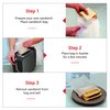 Reusable Toaster Bag - Toaster Bags for Grilled Cheese Sandwiches, Pizza Rolls, - Nonstick Toaster Bags Made of Teflon - BPA & PFOA Free Little Bags - Toaster Bags Reusable Up To 50 Uses (Set of 4)