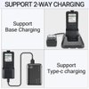 2Pack BAOFENG UV-5R Extended Battery（Upgrade） BL-5 3800mAh Rechargeable Battery with Type-C Charger Cable for Walkie Talkie UV-5R BF-F8HP UV-5RX3 RD-5R UV-5RTP UV-5R MK2 MK3X MK5 Plus Series Radio