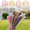 UzecPk 77 Pcs Thick Pipe Cleaners Craft 18 Pcs 39Inches Jumbo Coral Fleece Material Pipe Cleaners Chenille Stems Pipe Cleaner Craft Pipe Cleaners Kit Pipe Stems DIY Creative Decoration