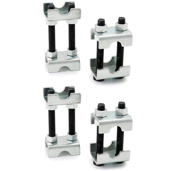 QWORK 2-Way Adjustable Spring Spacer, Spreads or Compresses Coil Springs, 4 Pack Mini Coil Spring Compressor Strut Shock Absorber