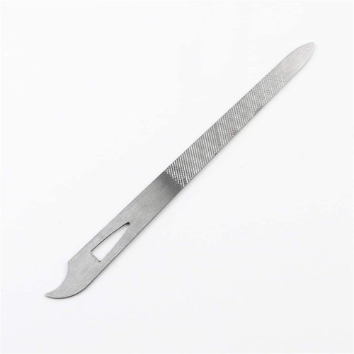 Stainless Steel Nail File and Nail Bed Cleaner Suitable for Professional Pedicure & Manicure 1Pack