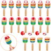 SAYAYA 18 Pcs Wooden Ball Catch Game Catch A Ball Set Wooden Ball Catching Cup Classic Launch Catch Ball Game Toss Ball Set Lawn Yard Beach Camping Outdoor Sports Party Games Activities Adults Kids