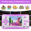 1 Pic - Purple Handheld Game Console Plug and Play tv Games Built-in 168 Classic Games, 2.5" LCD Screen Great Toys and Games for Kids Aged 4-10-Purple Color