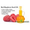 Sweet Essentials 100% Organic Red Raspberry Seed Oil - Imported From Chile - 8oz with Pump - Virgin/Unrefined - 100% Pure - Cold-Pressed - Natural Moisturizer for Skin, Hair and Face