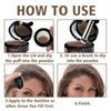 4Pcs Hairline Powder Kit Root Cover Up Hairline Filler Root Touch Up Hair Powder Hair Color Hair Powder for Women Highlight Refresher Hair line Powder with Hair Brush (10g)