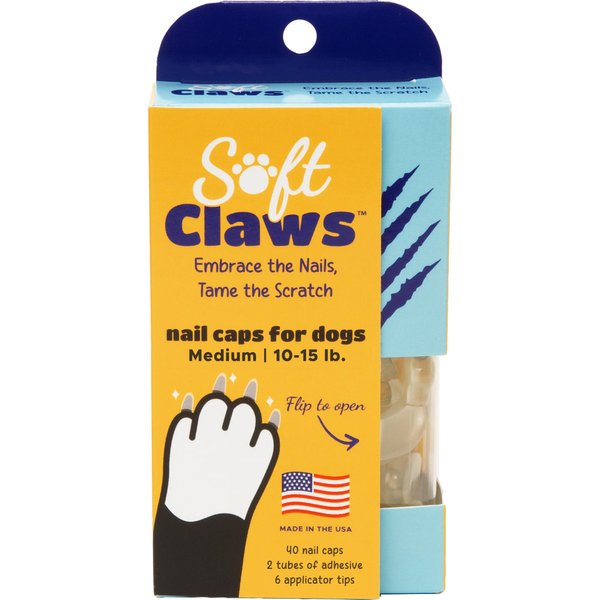 Canine Soft Claws Dog and Cat Nail Caps Take Home Kit, Medium, Natural