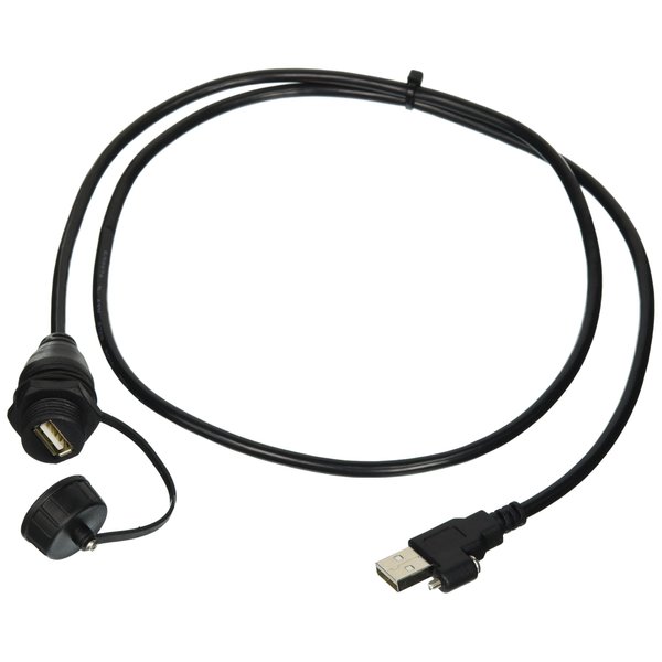 Fusion MS-CBUSBFM1 Panel Mount USB Connector , black