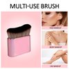 Orybot Self Tan Brush-Kabuki Brush for Body,Sunscreen Tanning Brush,Blusher,Shadow,Powder,Bronzer and Foundation Self Tanner Brush,Makeup Brushes for Face and Body（Pink）