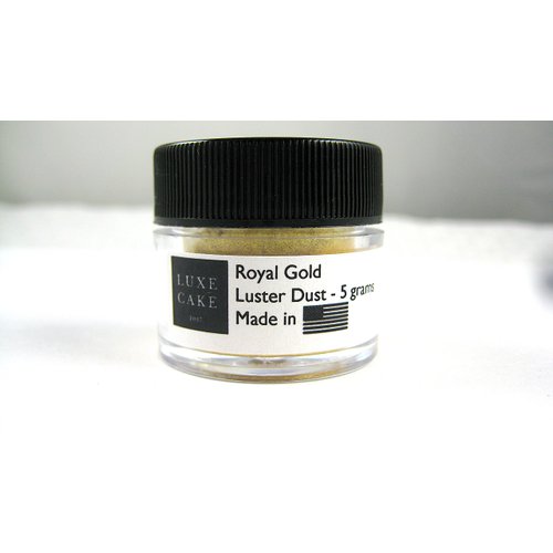 Royal Gold - 5 gram - Edible Luxury Cake Dust for Cakes, Cupcakes, Cookies, Icing, Chocolate Wedding Party Baking Cupcake Cookie Ice Cream Decoration Supplies