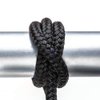 Attwood 117681-7 Premium Double Braided Nylon Dock Line, 3/8-Inch Thick, 25 Feet Long, Pre-Spliced One End, Black