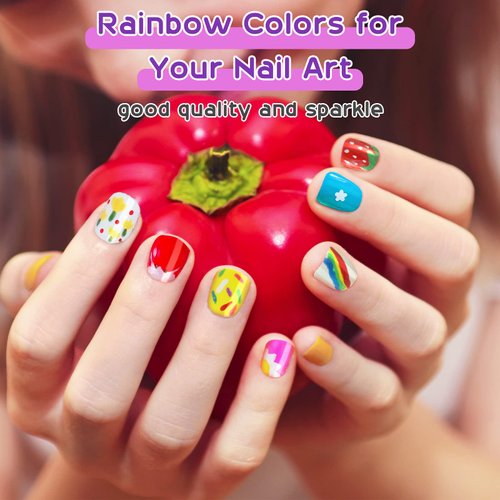 BATTOP Kids Nail Polish Set for Girls, Nail Art Kit for Girls with Nail Dryer & 3D Decoration Cool Birthday Gifts for 7 8 9 10 11 12+ Year Old Girl