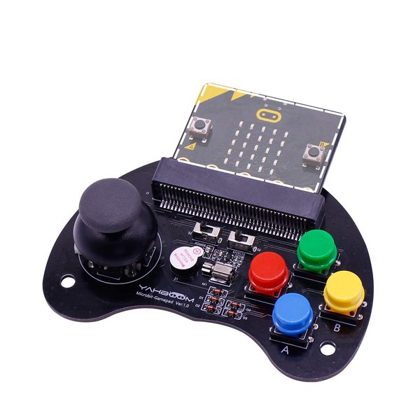 Yahboom Micro Bit Robotic Control Handle Game STEM Education Graphic Compatible with Micro:bit V2 V1.5 for Kids (Handle Without microbit v2)